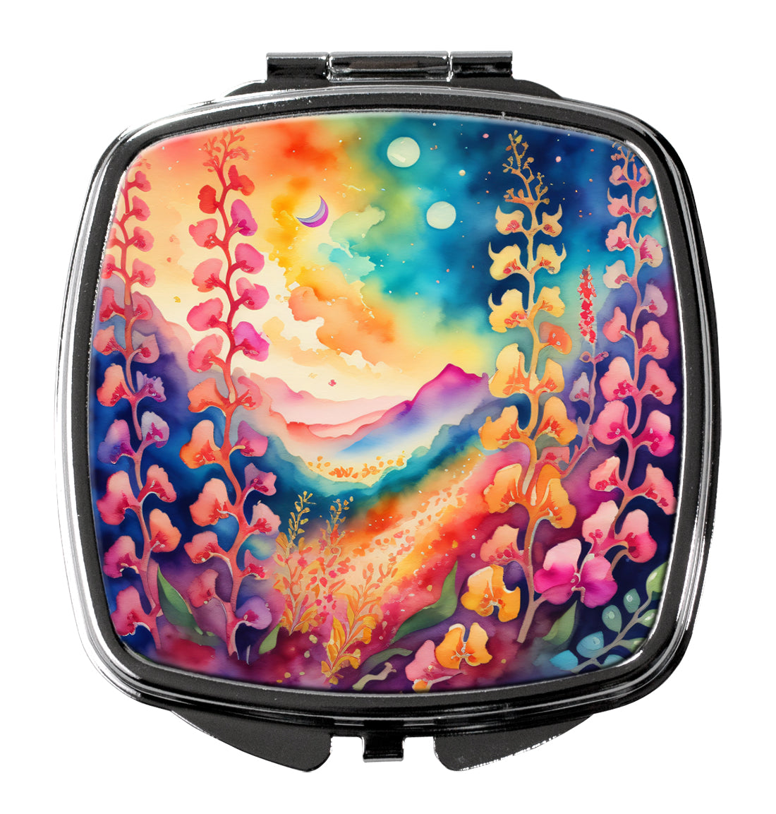 DAC1991SCM 3 x 2.75 in. Colorful Snapdragon Compact Mirror