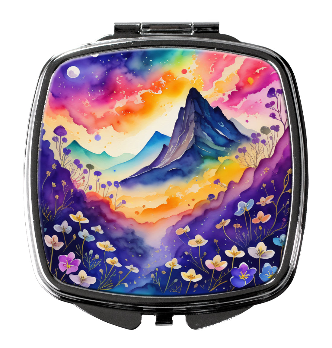 3 x 2.75 in. Colorful Violets Compact Mirror