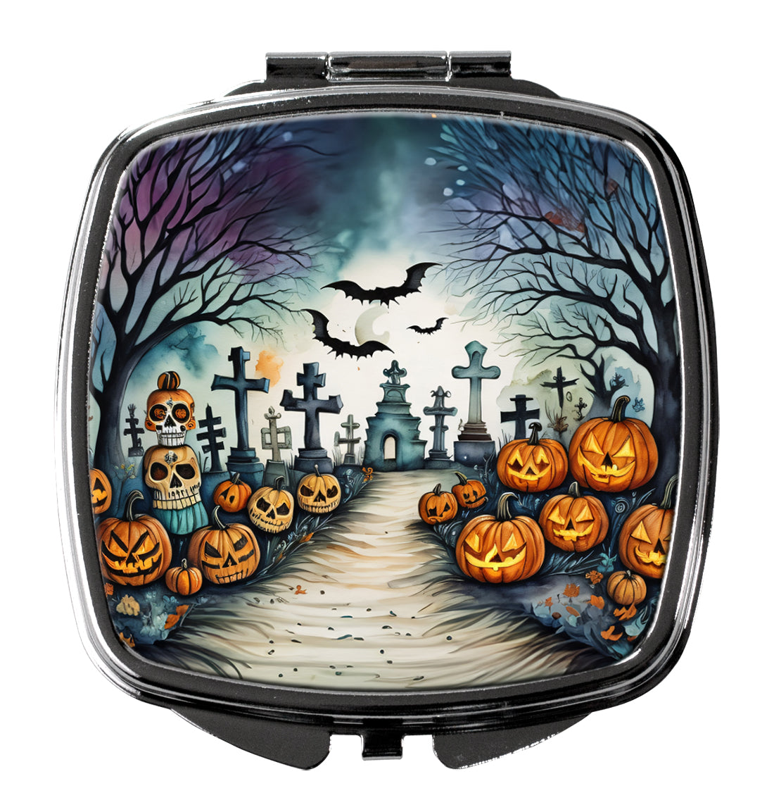 3 x 2.75 in. Day of the Dead Spooky Halloween Compact Mirror