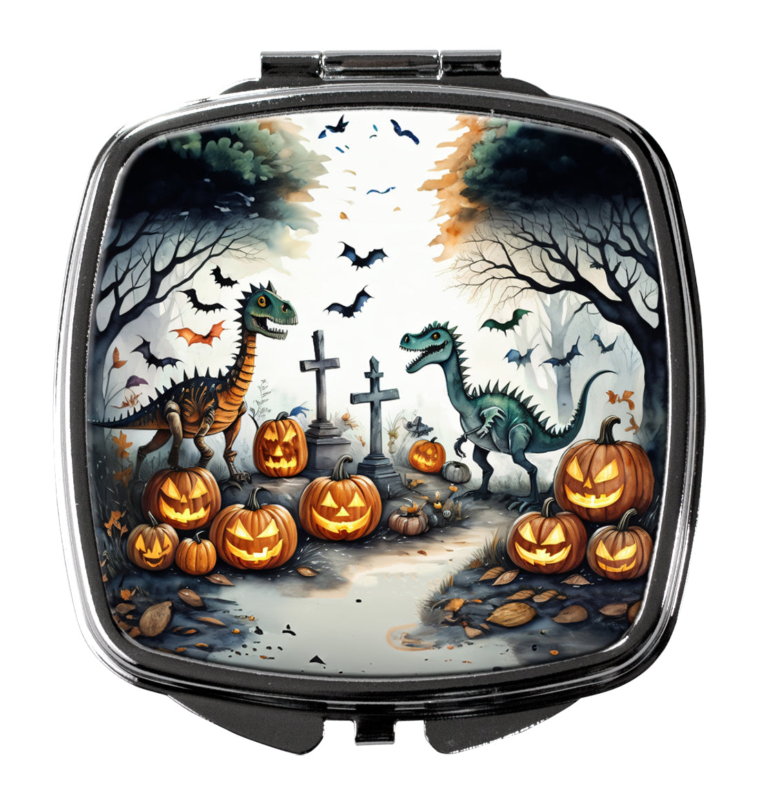 3 x 2.75 in. Dinosaurs Spooky Halloween Compact Mirror