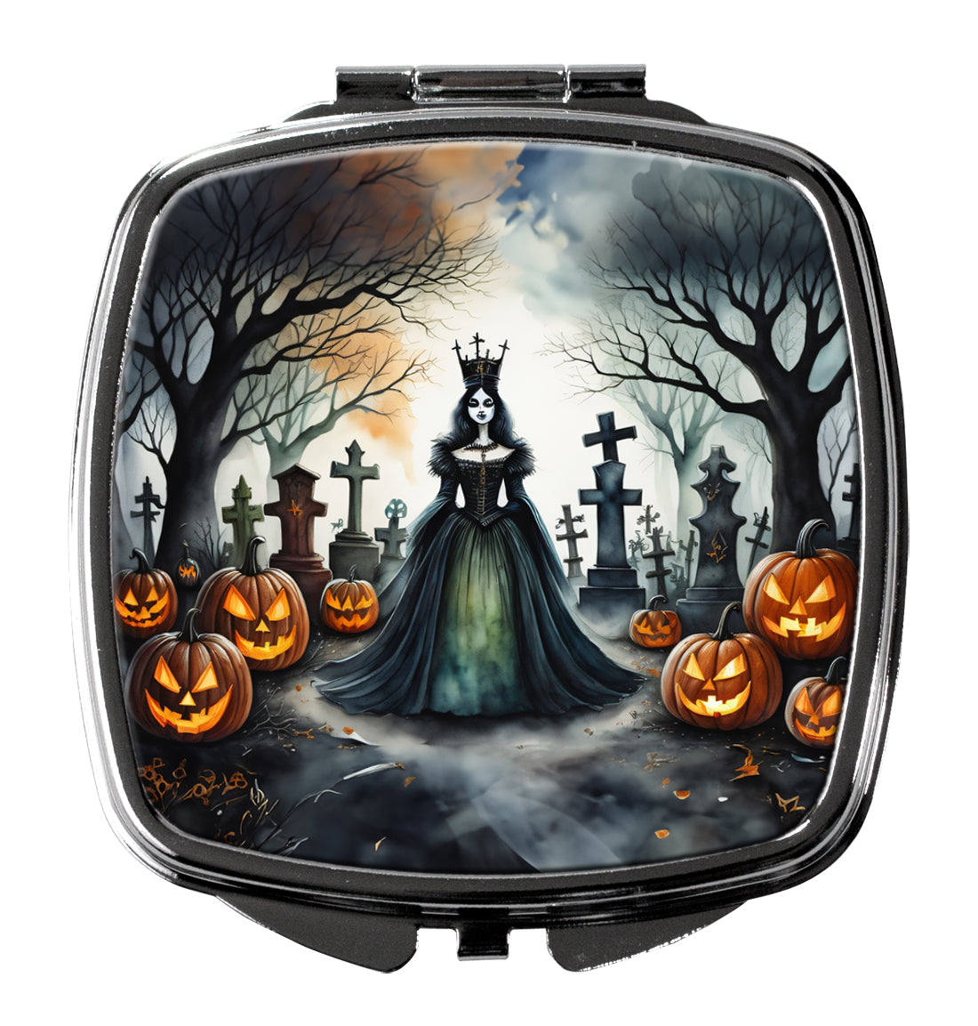 3 x 2.75 in. Evil Queen Spooky Halloween Compact Mirror
