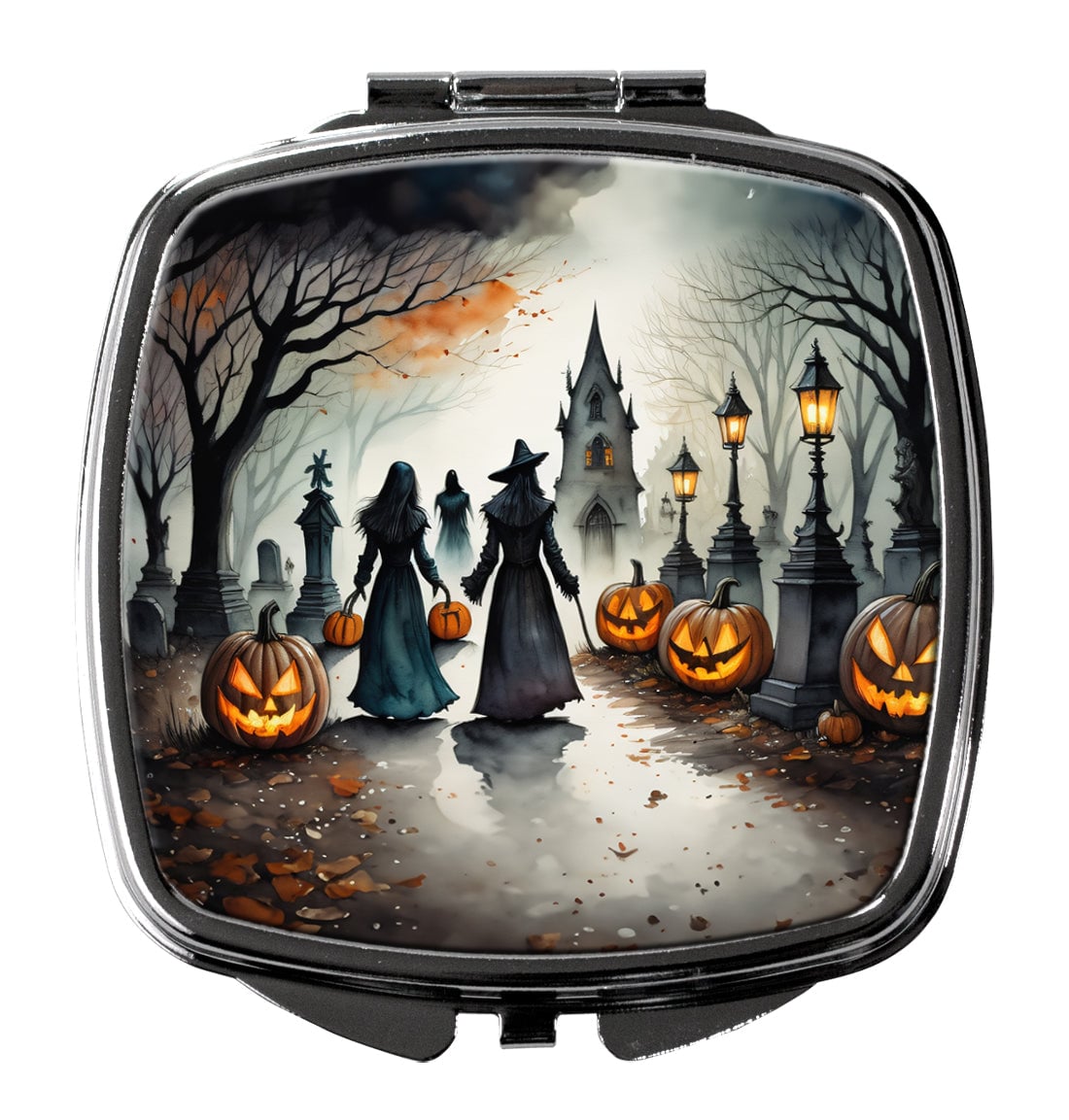 3 x 2.75 in. Vampires Spooky Halloween Compact Mirror