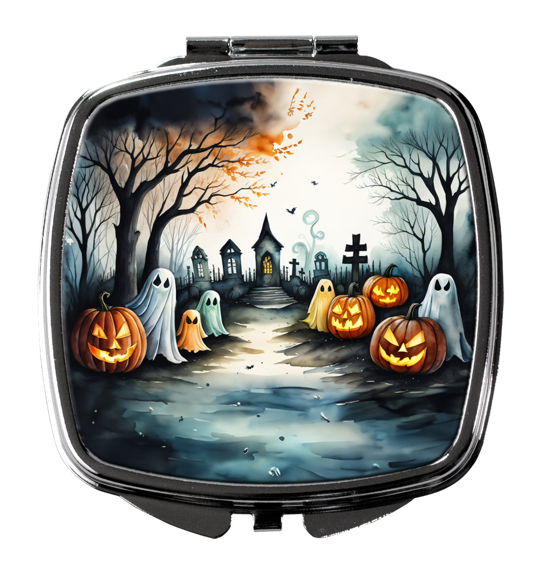 3 x 2.75 in. Ghosts Spooky Halloween Compact Mirror