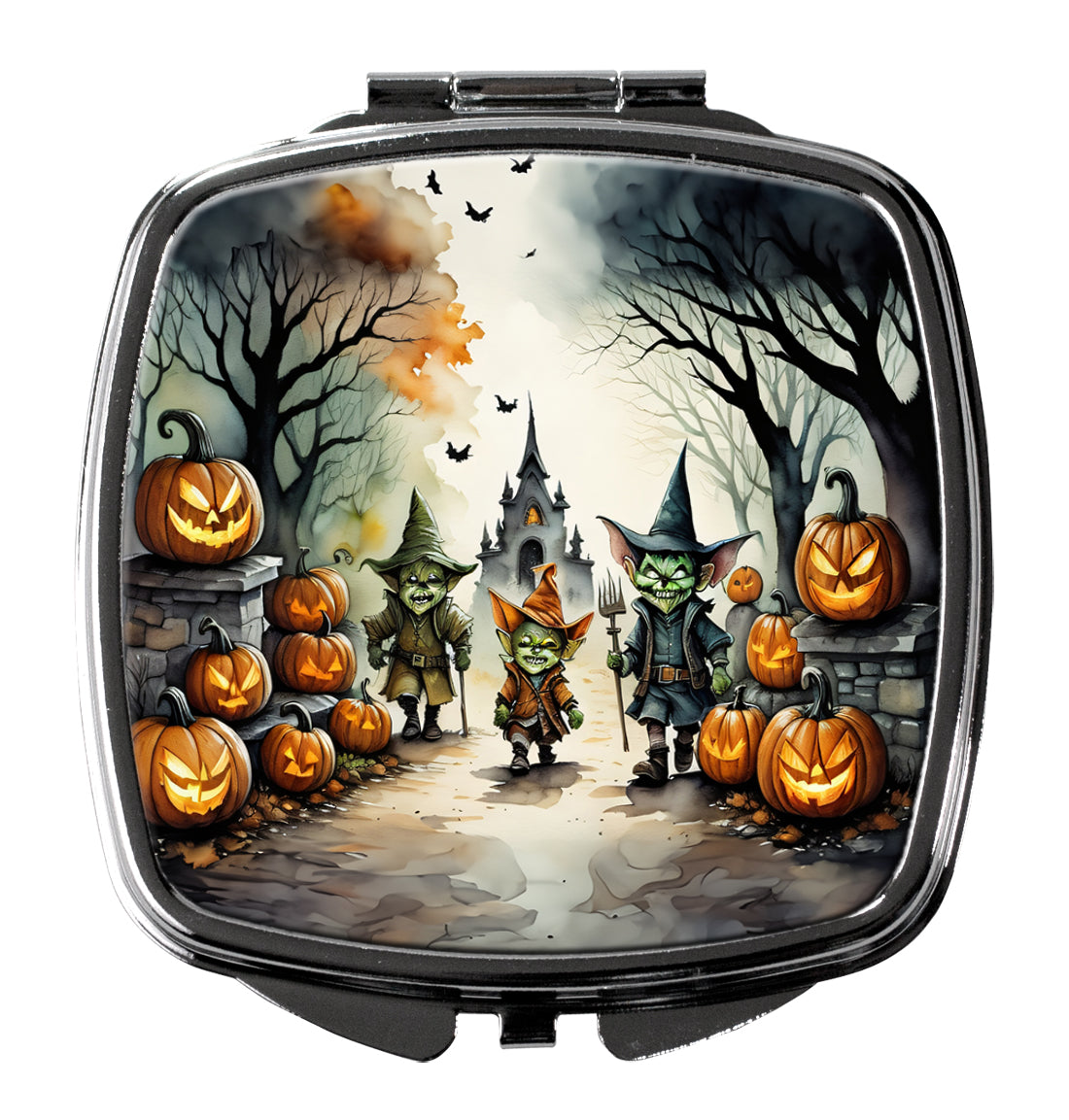 3 x 2.75 in. Goblins Spooky Halloween Compact Mirror