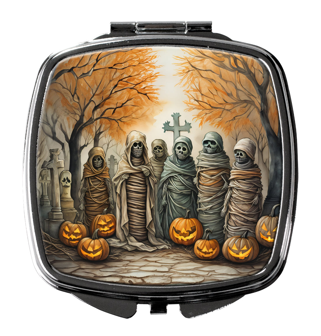 3 x 2.75 in. Mummies Spooky Halloween Compact Mirror