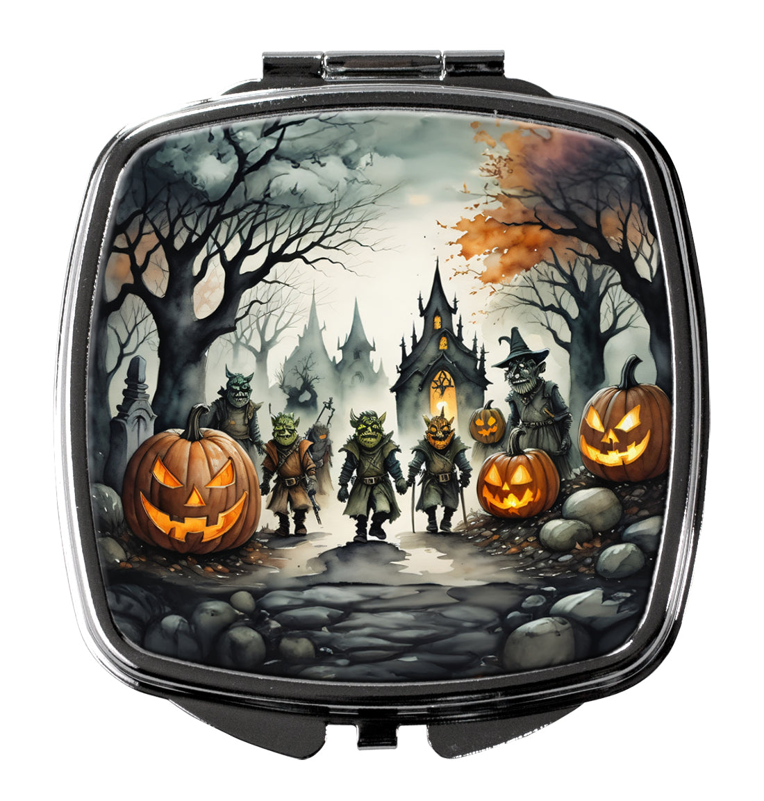3 x 2.75 in. Orcs Spooky Halloween Compact Mirror