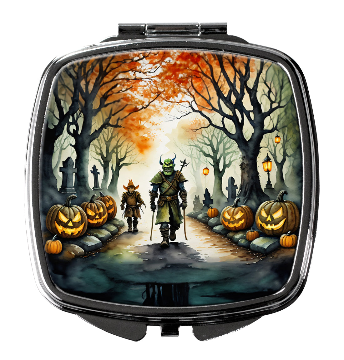 3 x 2.75 in. Orcs Spooky Halloween Compact Mirror
