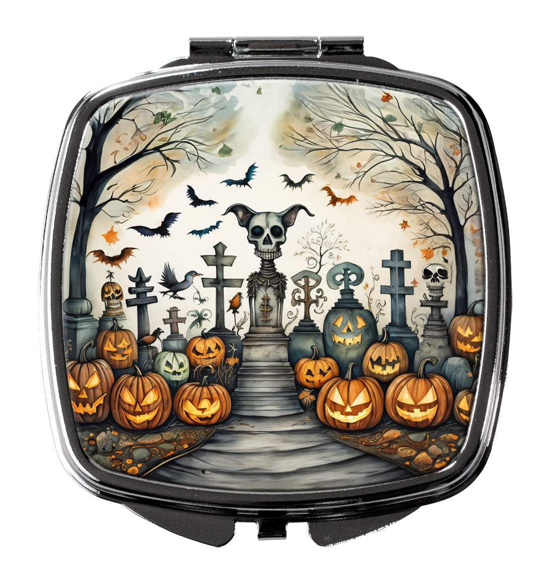 3 x 2.75 in. Pet Cemetery Spooky Halloween Compact Mirror