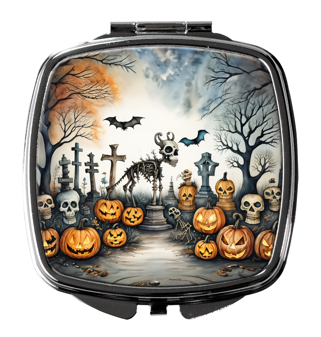 3 x 2.75 in. Pet Cemetery Spooky Halloween Compact Mirror