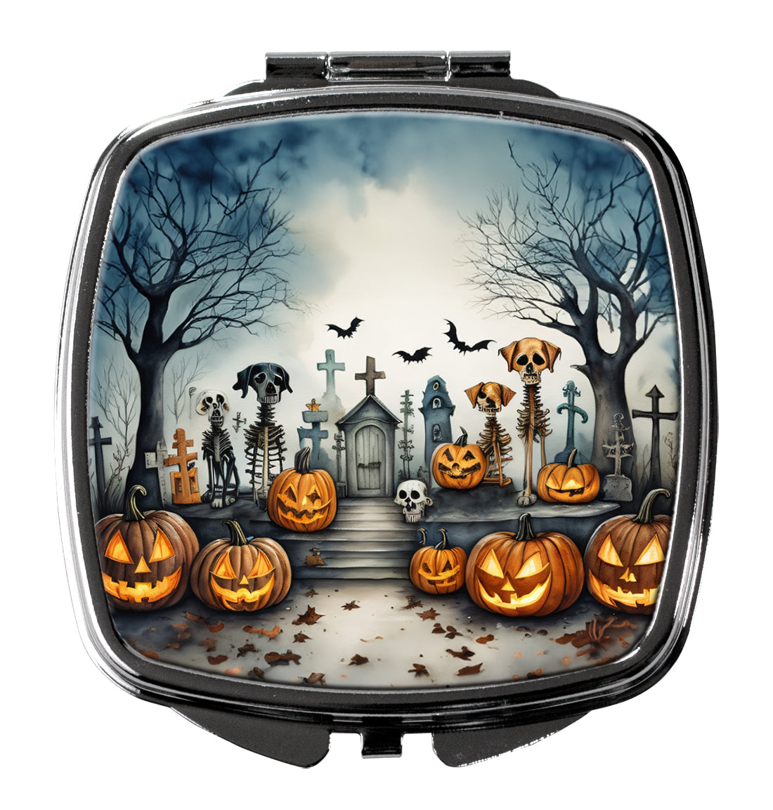 3 x 2.75 in. Pet Cemetery Spooky Halloween Compact Mirror