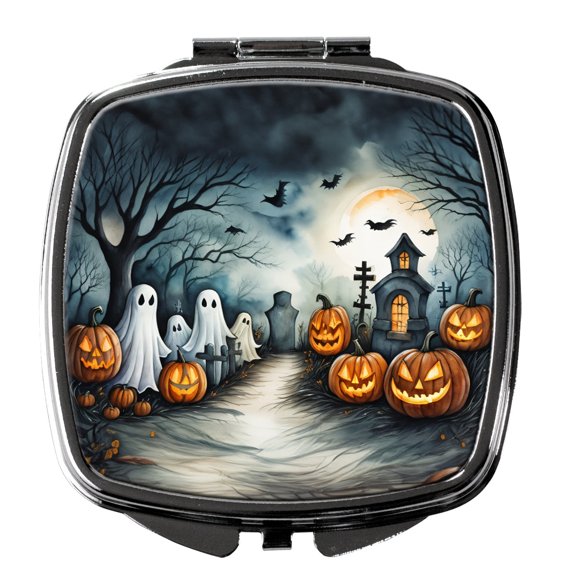 3 x 2.75 in. Ghosts Spooky Halloween Compact Mirror