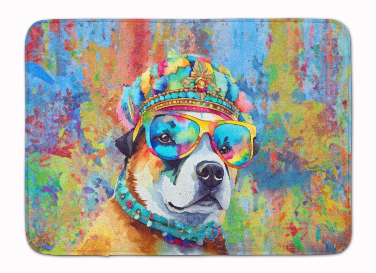 19 x 27 in. Akita Hippie Dawg Memory Foam Kitchen Mat