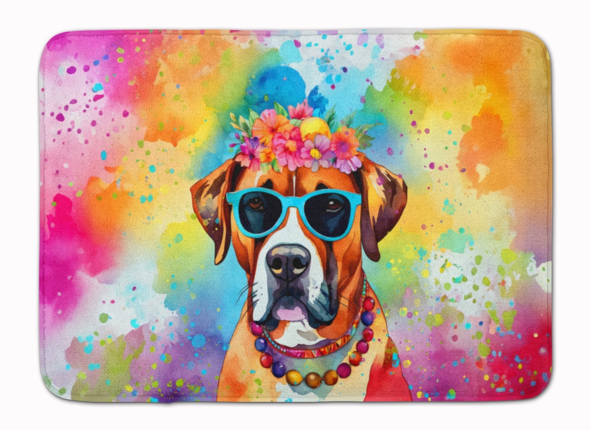19 x 27 in. Boxer Hippie Dawg Memory Foam Kitchen Mat