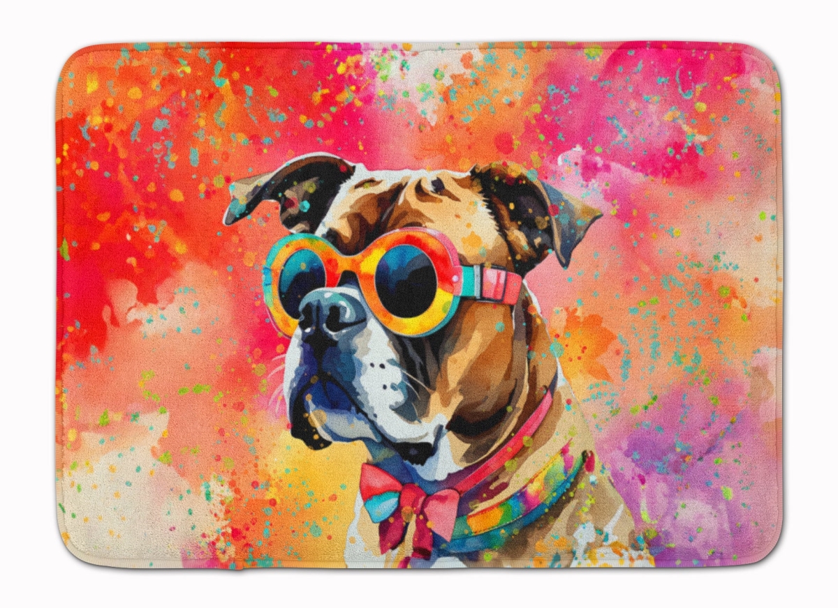 19 x 27 in. Boxer Hippie Dawg Memory Foam Kitchen Mat