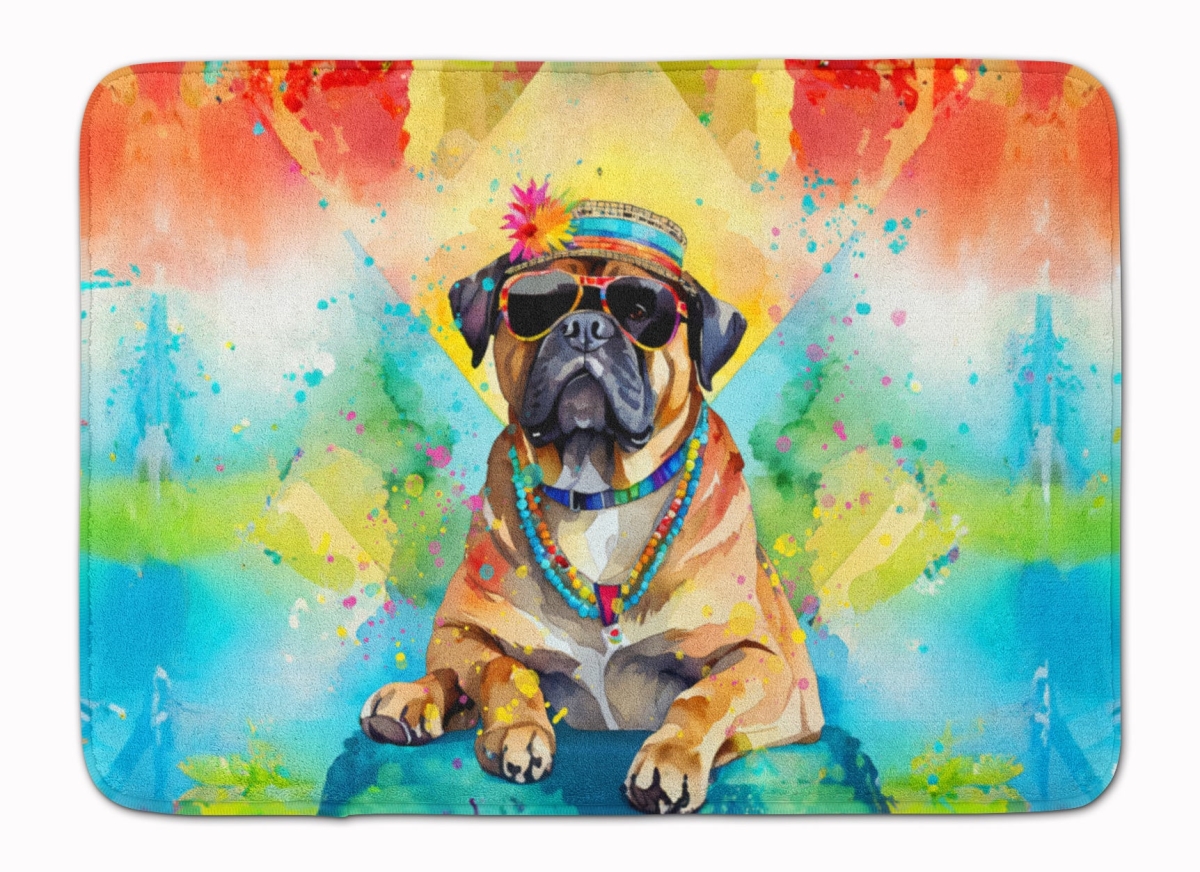 19 x 27 in. Cane Corso Hippie Dawg Memory Foam Kitchen Mat