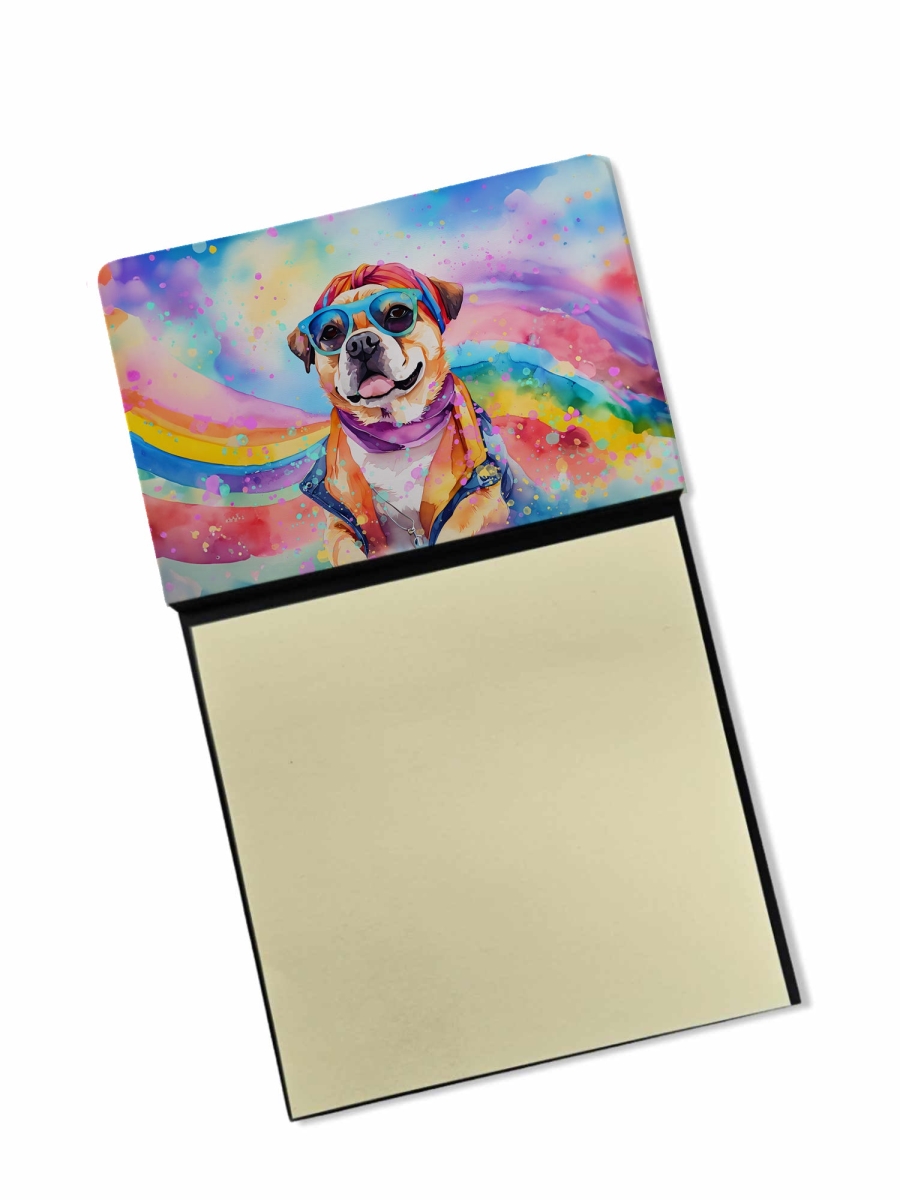 DAC2545SN 5.25 x 3.25 in. Pug Hippie Dawg Sticky Note Holder