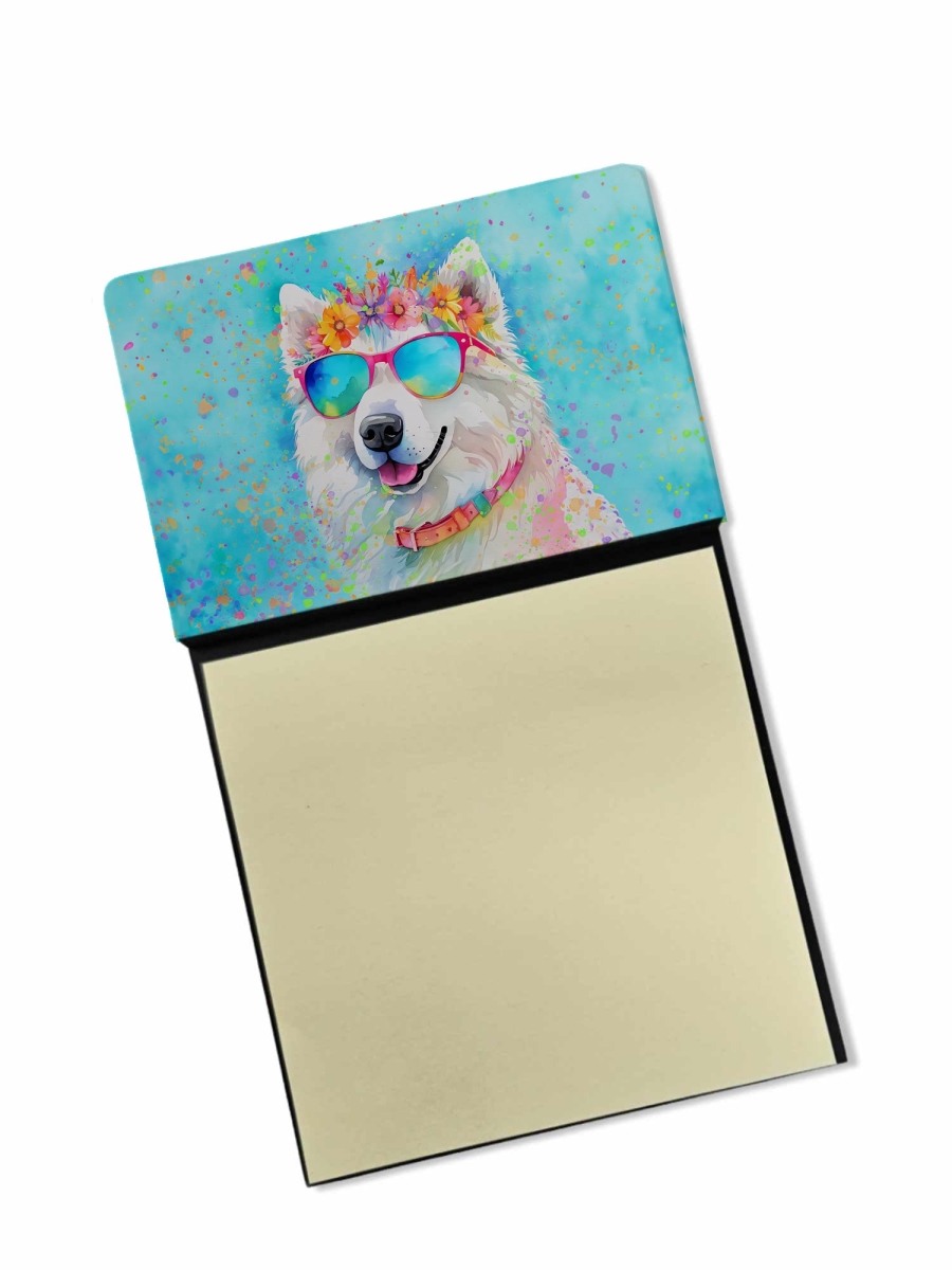 DAC2548SN 5.25 x 3.25 in. Samoyed Hippie Dawg Sticky Note Holder