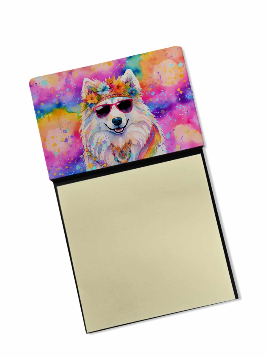 DAC2550SN 5.25 x 3.25 in. Samoyed Hippie Dawg Sticky Note Holder