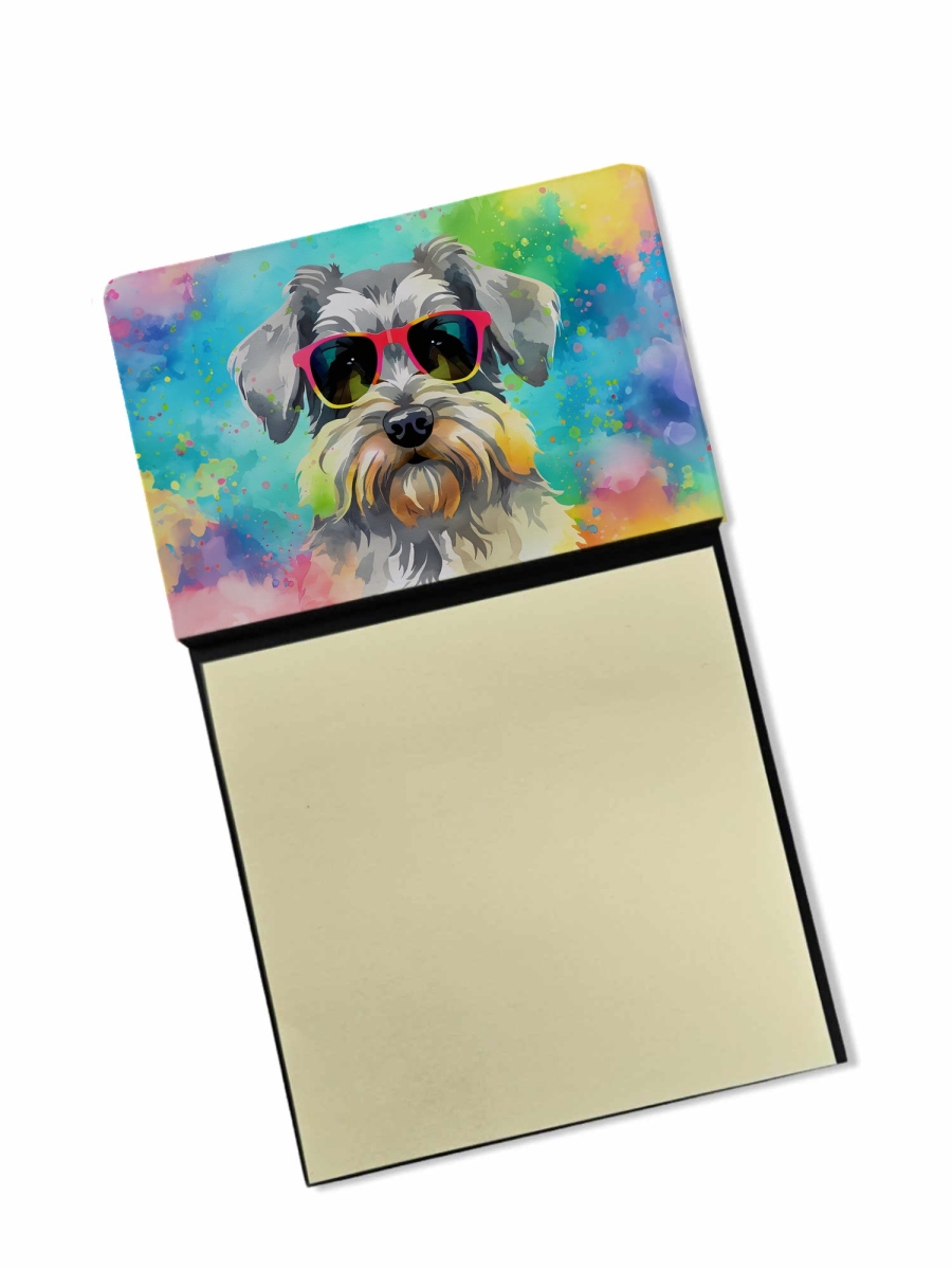 DAC2553SN 5.25 x 3.25 in. Schnauzer Hippie Dawg Sticky Note Holder