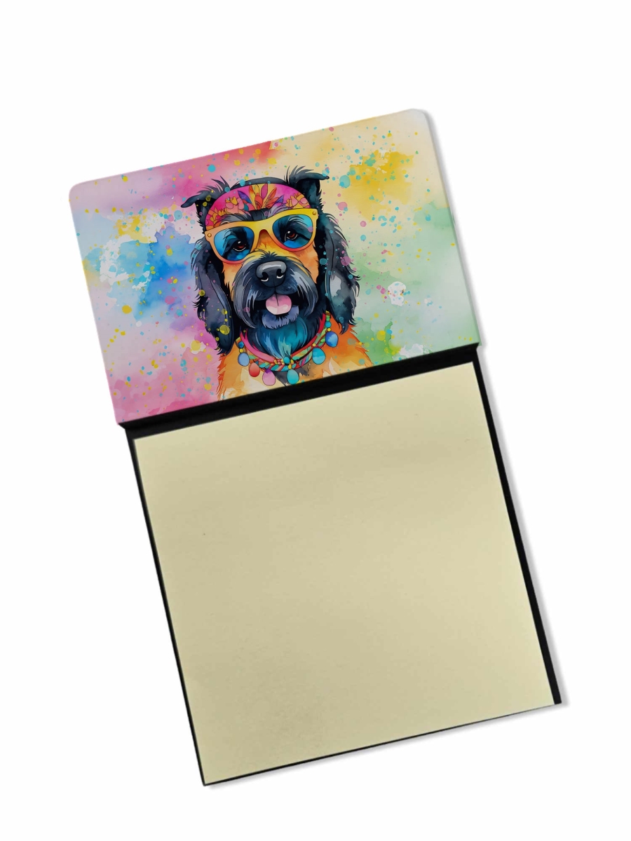 DAC2556SN 5.25 x 3.25 in. Scottish Terrier Hippie Dawg Sticky Note Holder