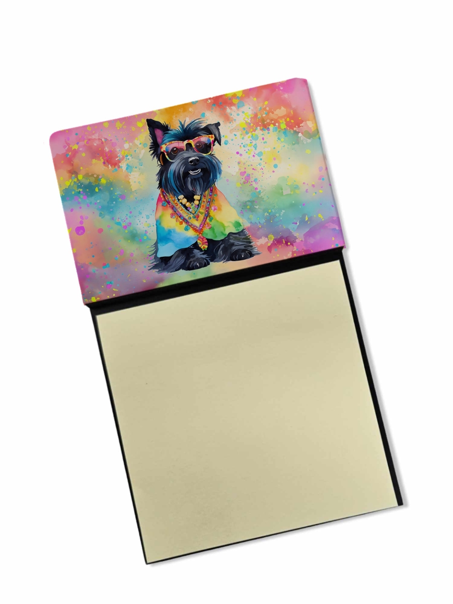 DAC2559SN 5.25 x 3.25 in. Scottish Terrier Hippie Dawg Sticky Note Holder
