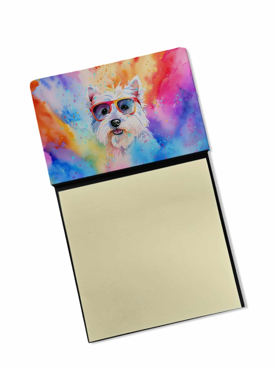 DAC2573SN 5.25 x 3.25 in. Westie Hippie Dawg Sticky Note Holder