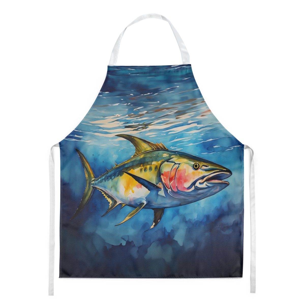 Picture of Carolines Treasures DAC2844APRON 30 x 27 in. Yellowfin Tuna Apron