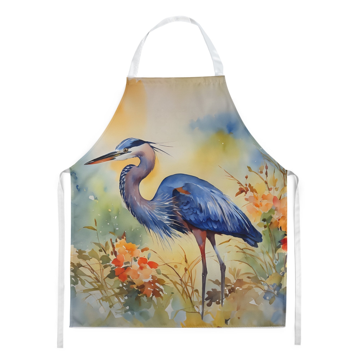 Picture of Carolines Treasures DAC2846APRON 30 x 27 in. Blue Heron Apron