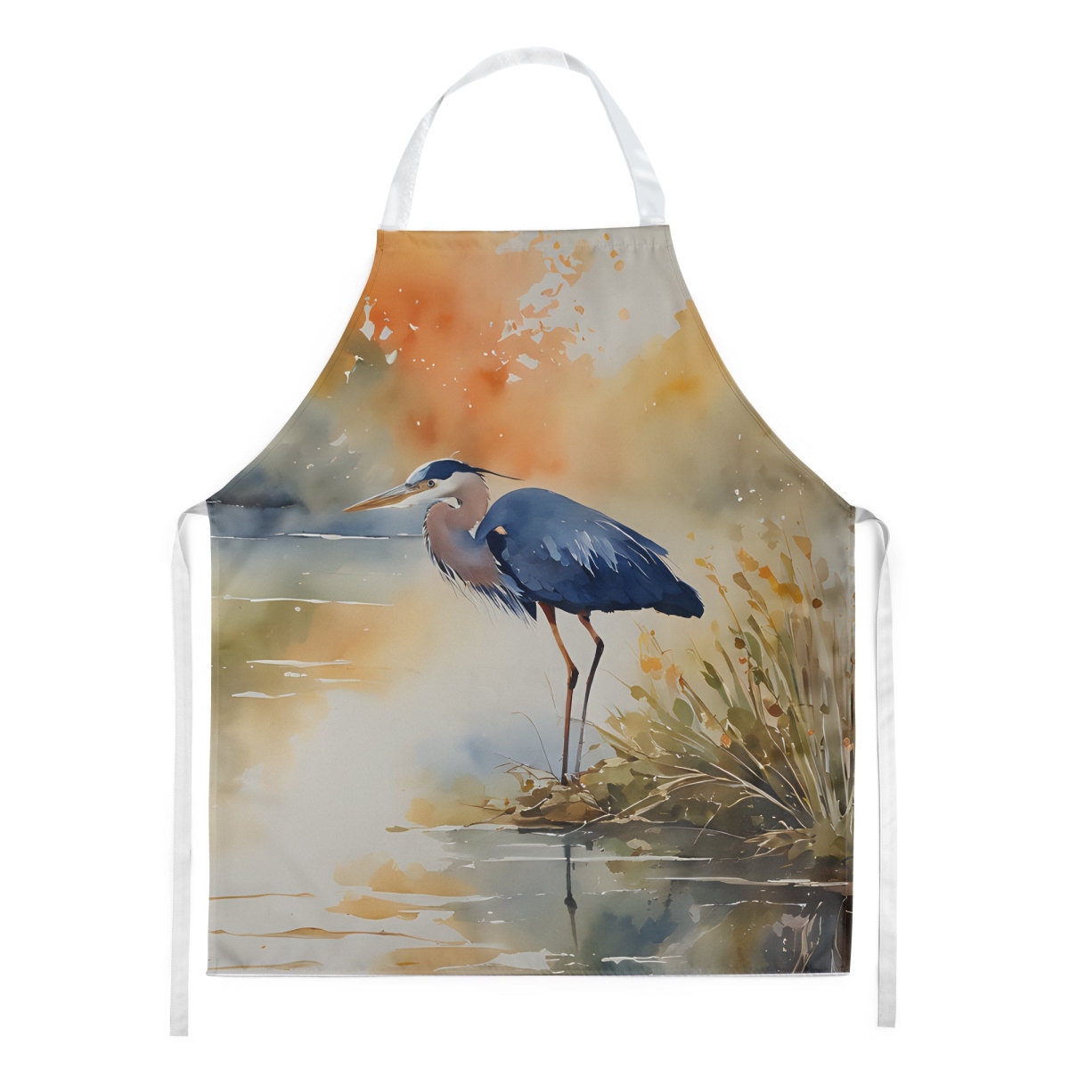 Picture of Carolines Treasures DAC2847APRON 30 x 27 in. Blue Heron Apron