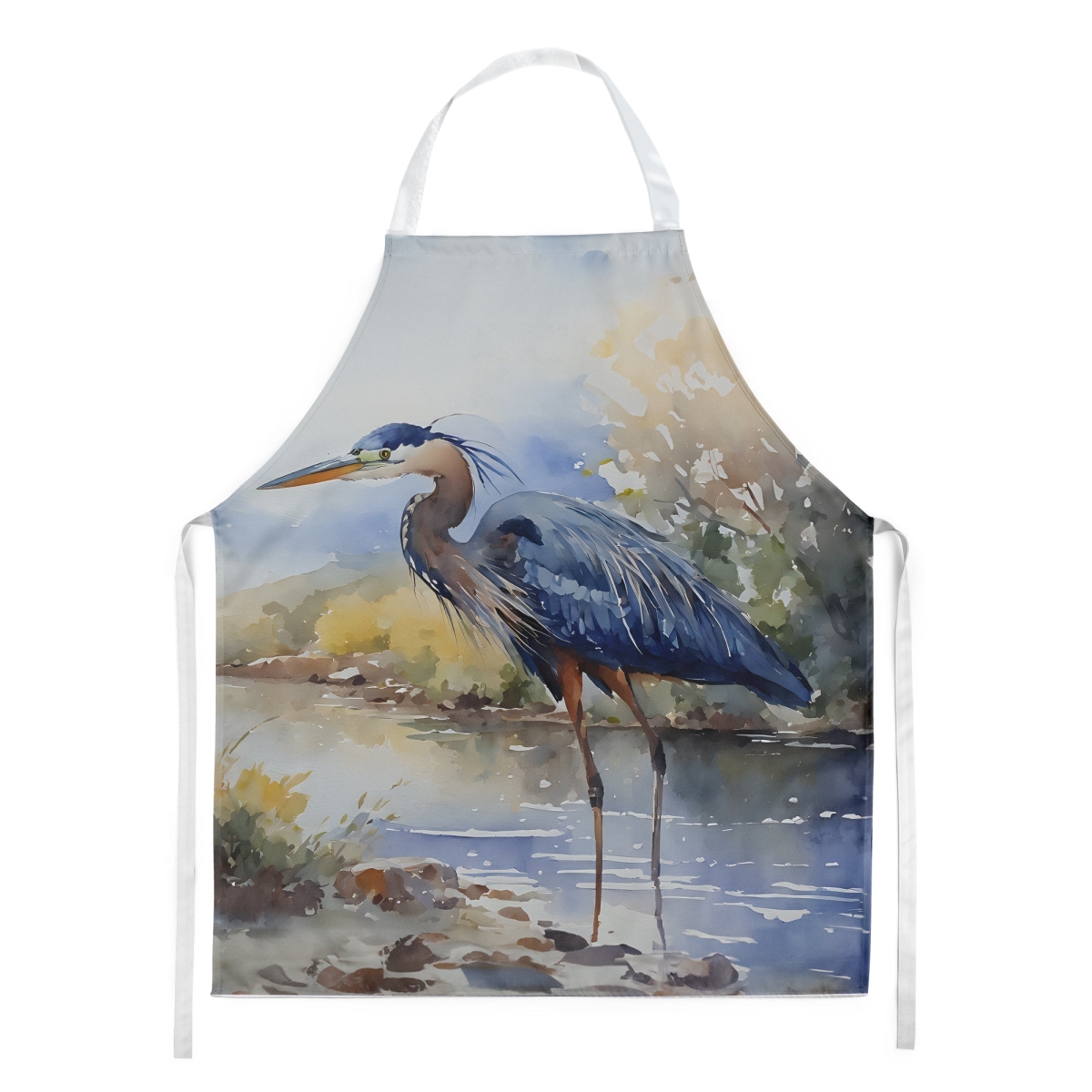 Picture of Carolines Treasures DAC2848APRON 30 x 27 in. Blue Heron Apron