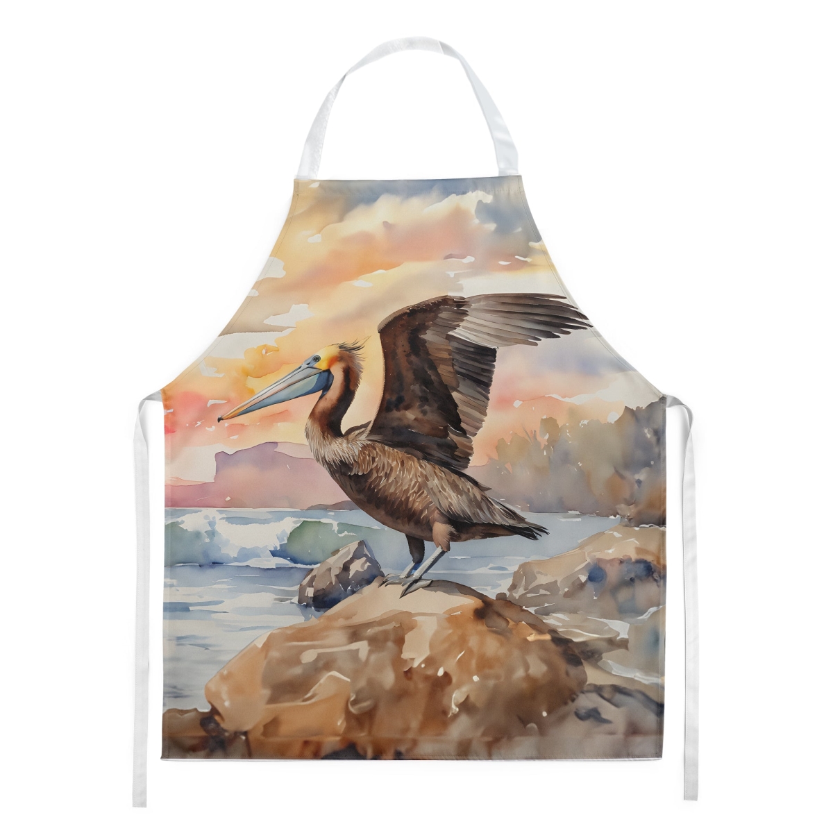Picture of Carolines Treasures DAC2857APRON 30 x 27 in. Pelican Apron
