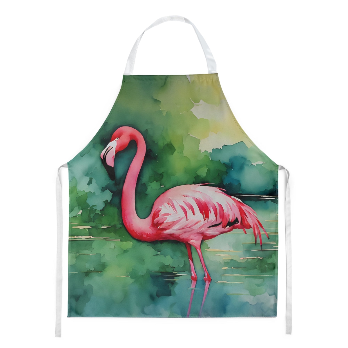 Picture of Carolines Treasures DAC2858APRON 30 x 27 in. Flamingo Apron