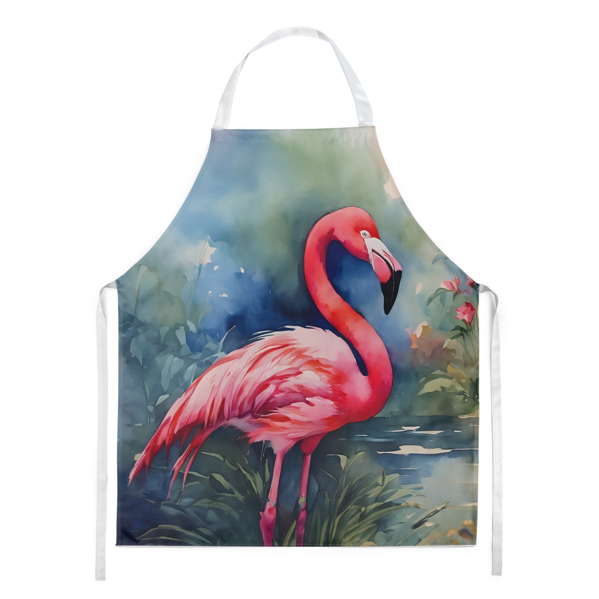 Picture of Carolines Treasures DAC2859APRON 30 x 27 in. Flamingo Apron