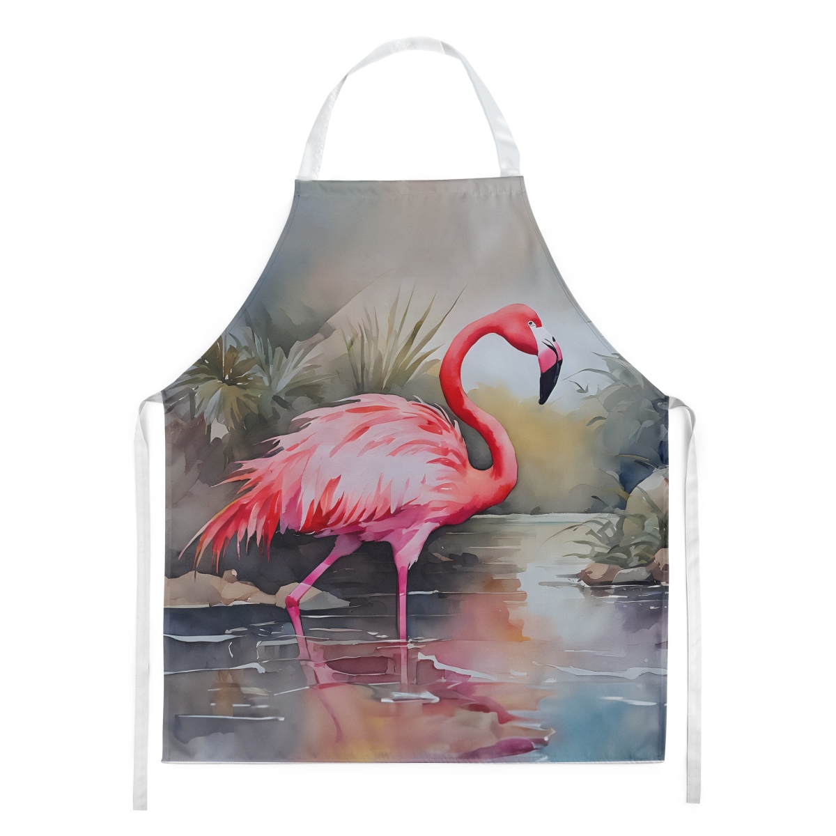 Picture of Carolines Treasures DAC2860APRON 30 x 27 in. Flamingo Apron