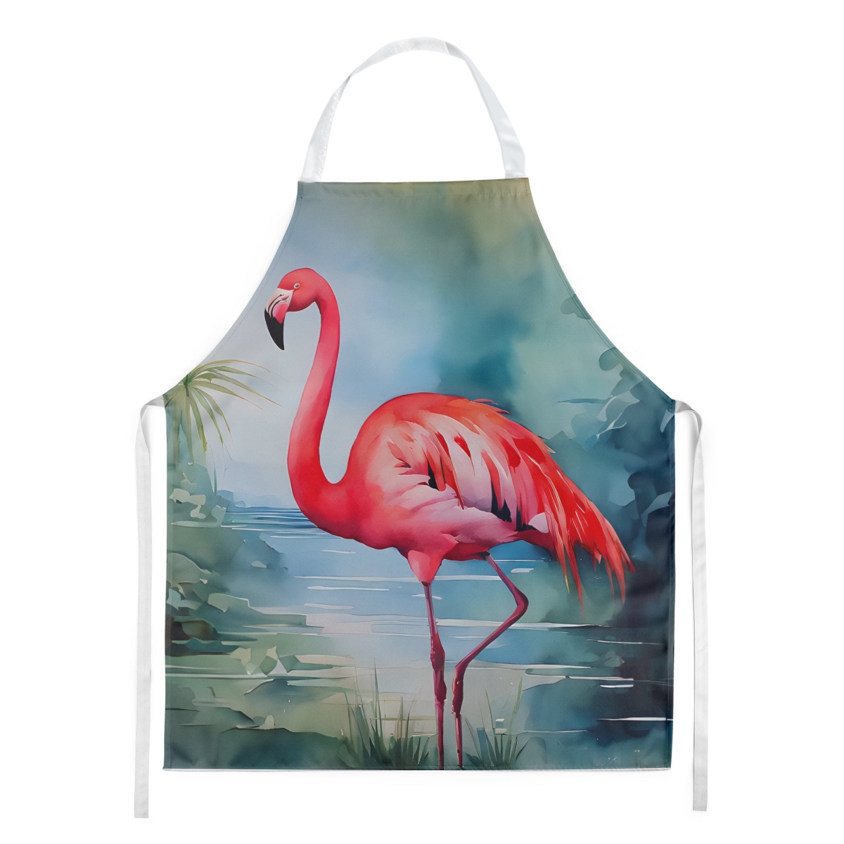Picture of Carolines Treasures DAC2861APRON 30 x 27 in. Flamingo Apron