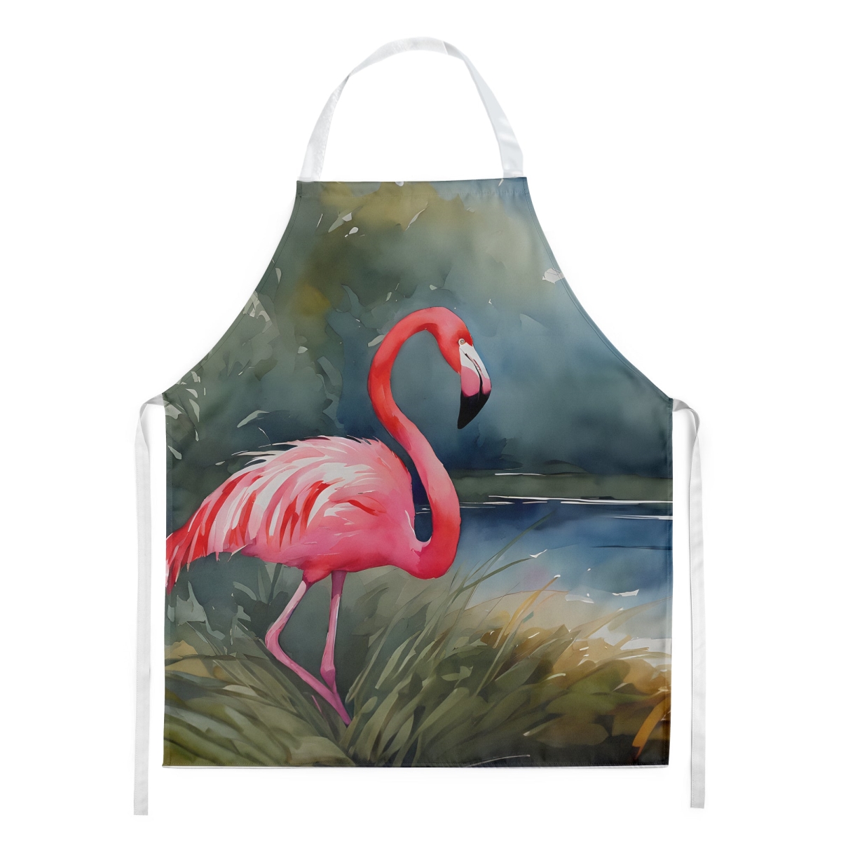 Picture of Carolines Treasures DAC2863APRON 30 x 27 in. Flamingo Apron