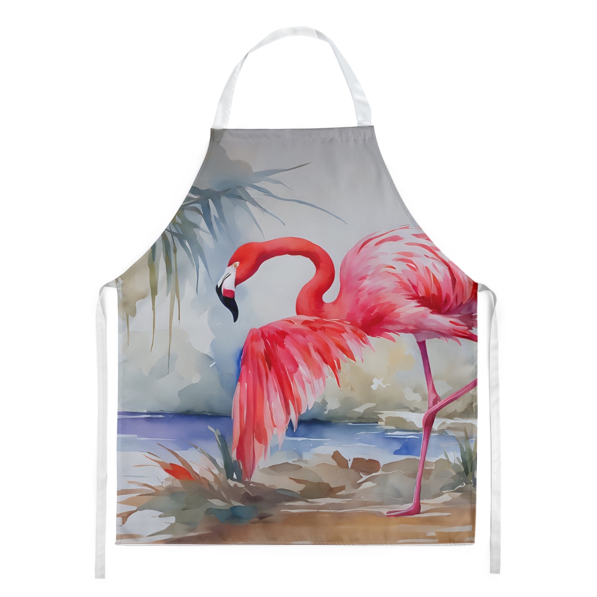 Picture of Carolines Treasures DAC2864APRON 30 x 27 in. Flamingo Apron
