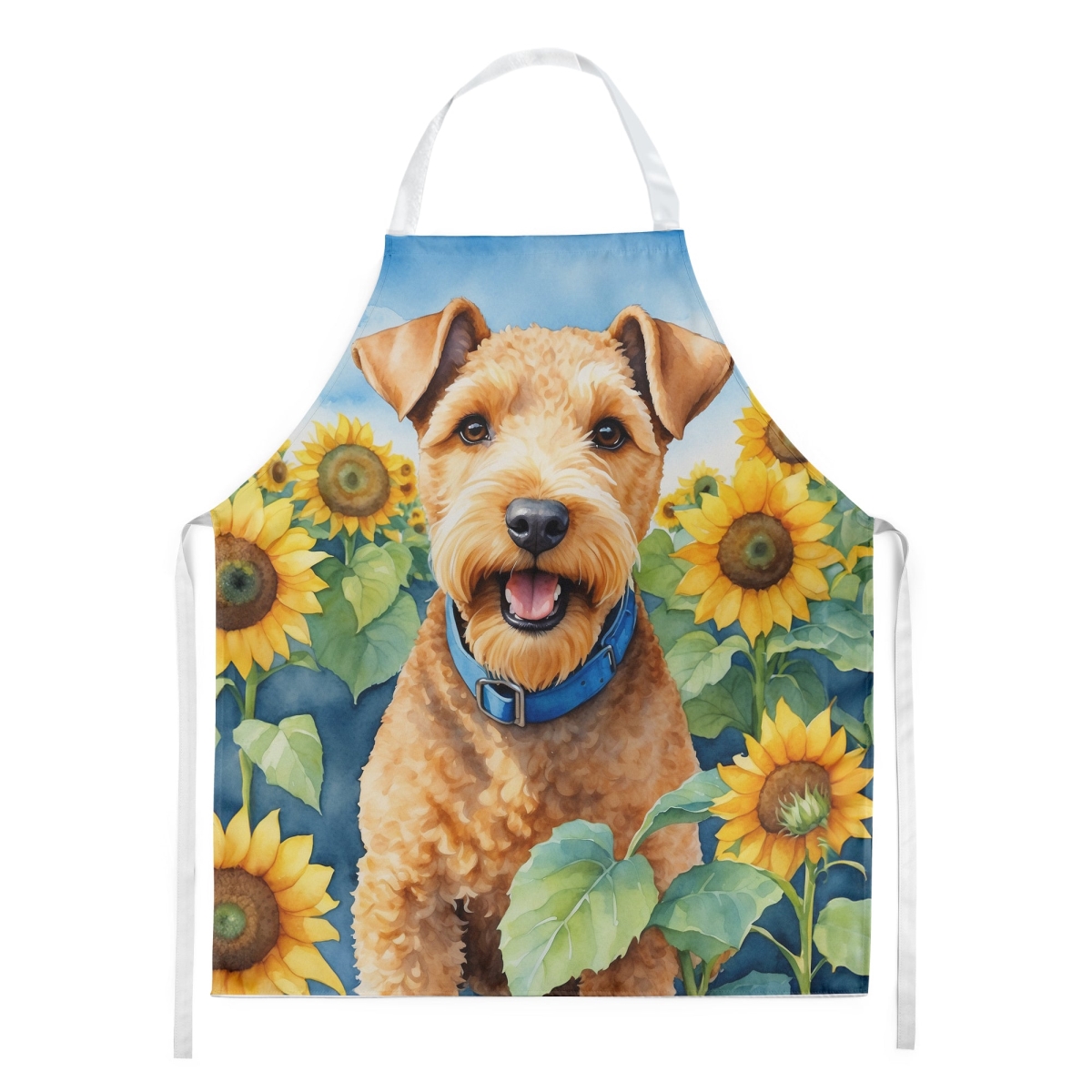 Picture of Carolines Treasures DAC6114APRON 30 x 27 in. Lakeland Terrier in Sunflowers Apron