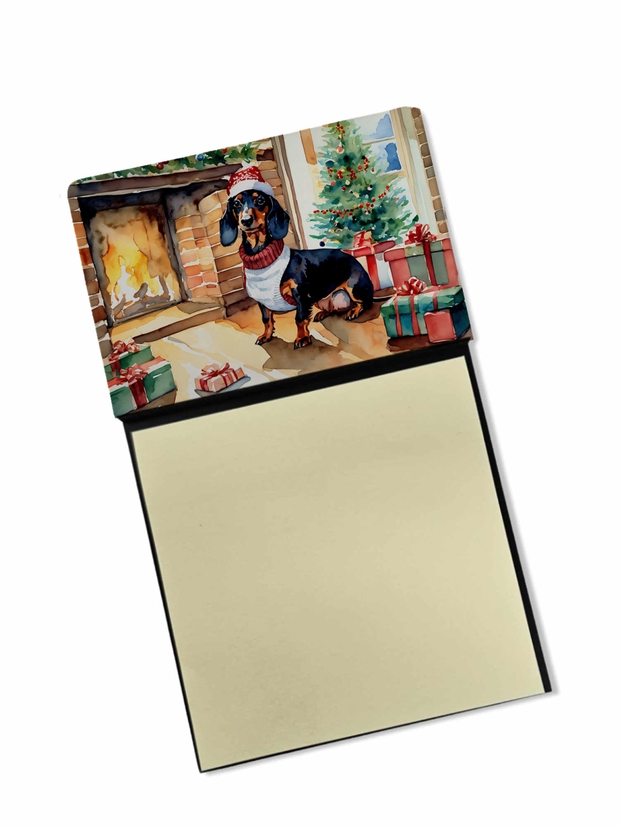 DAC2644SN 5.25 x 3.25 in. Dachshund Cozy Christmas Sticky Note Holder