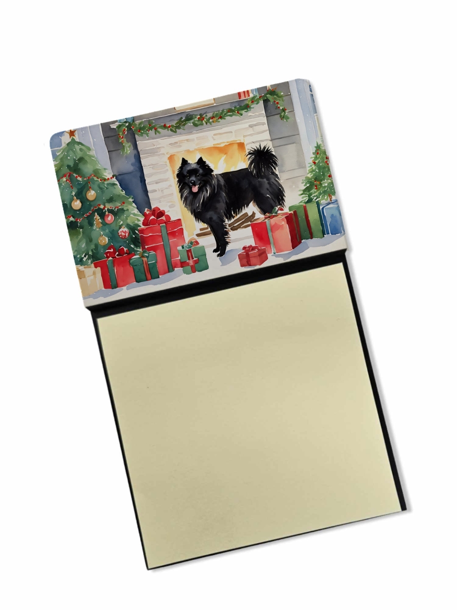 DAC2664SN 5.25 x 3.25 in. German Spitz Cozy Christmas Sticky Note Holder