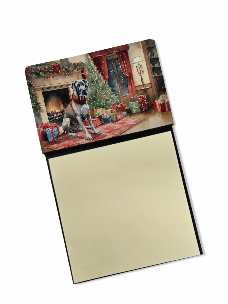 DAC2670SN 5.25 x 3.25 in. Great Dane Cozy Christmas Sticky Note Holder