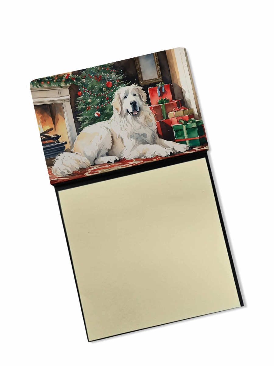 DAC2671SN 5.25 x 3.25 in. Great Pyrenees Cozy Christmas Sticky Note Holder