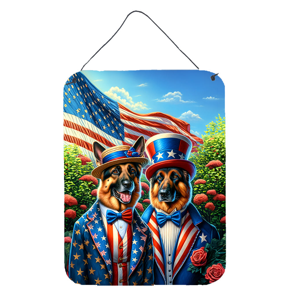 16 x 12 in. All American German Shepherd Wall or Door Hanging Prints