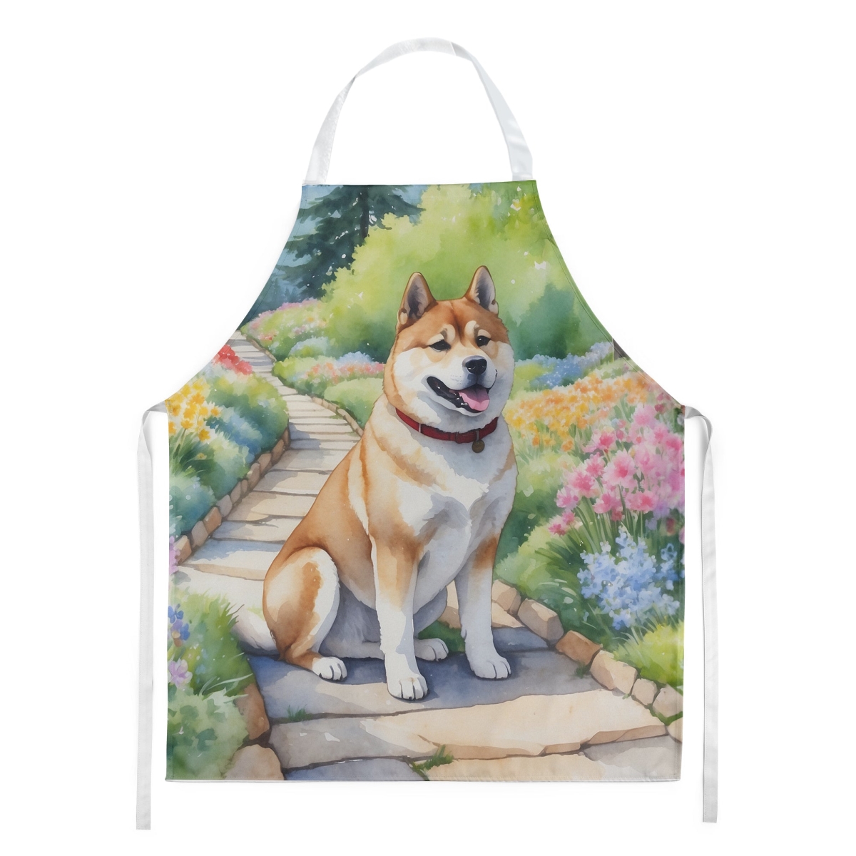 30 x 27 in. Akita Spring Garden Apron