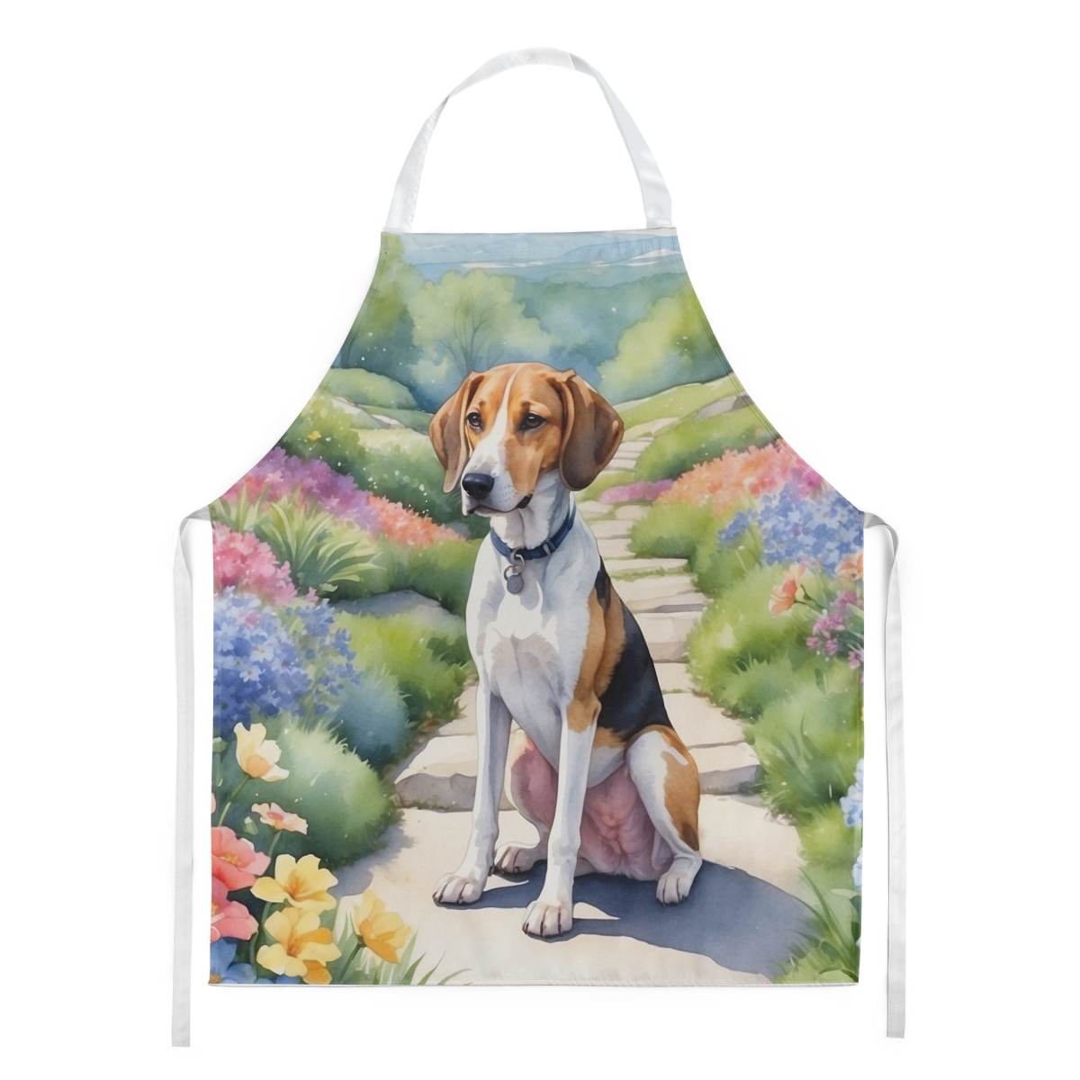 30 x 27 in. American Foxhound Spring Garden Apron