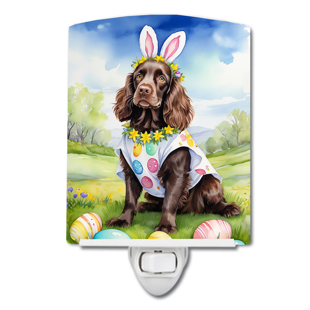 DAC4972CNL 6 x 4 in. Boykin Spaniel Easter Egg Hunt Ceramic Night Light