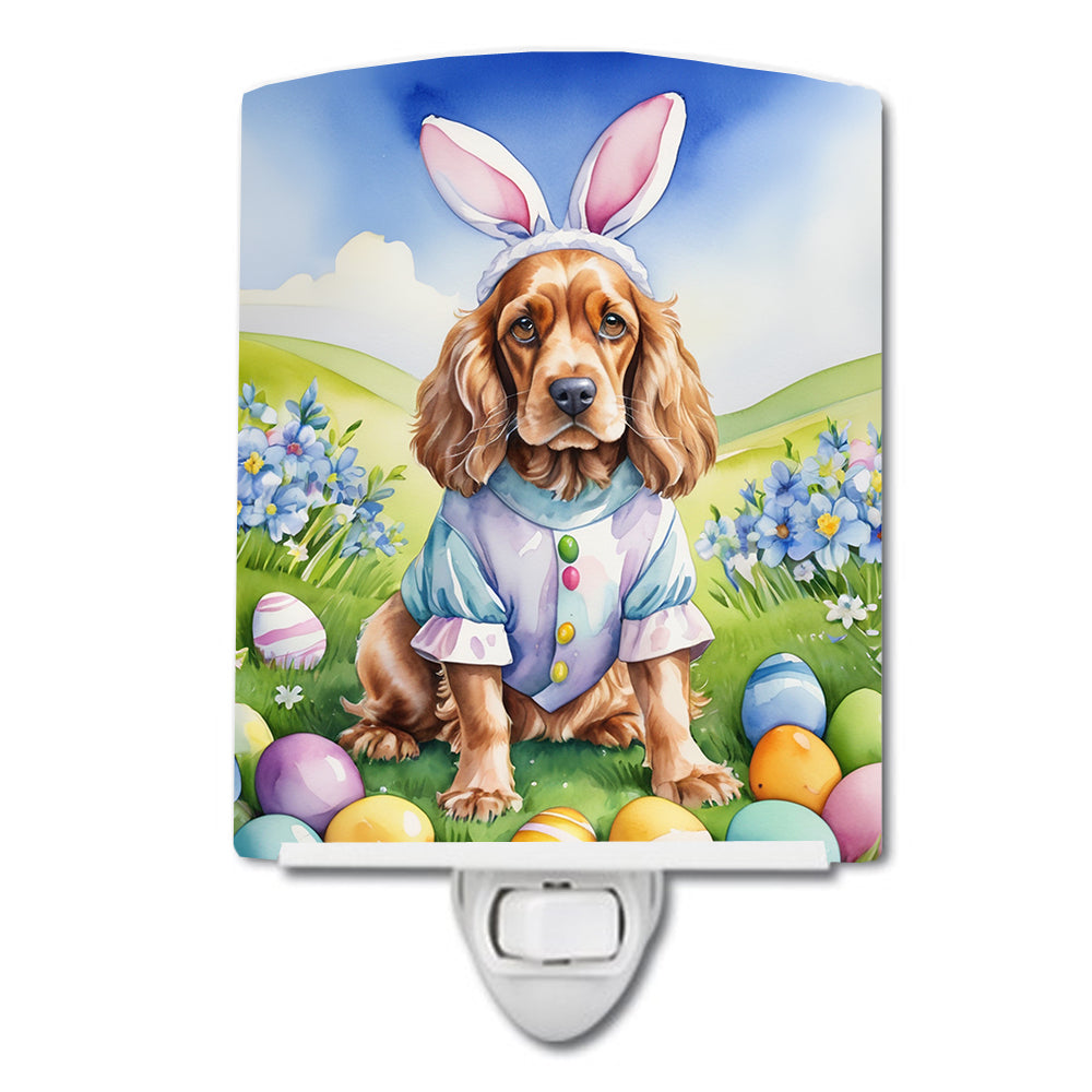 6 x 4 in. Cocker Spaniel Easter Egg Hunt Ceramic Night Light