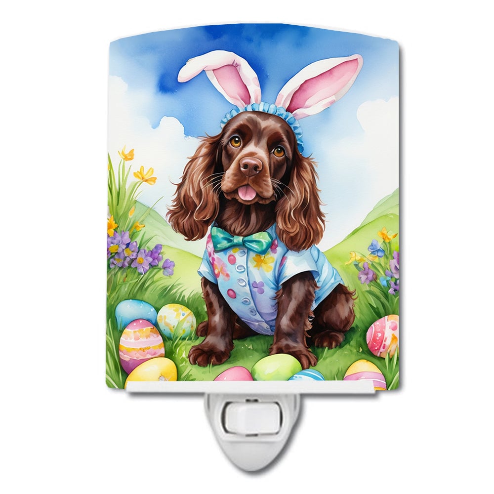 6 x 4 in. Cocker Spaniel Easter Egg Hunt Ceramic Night Light