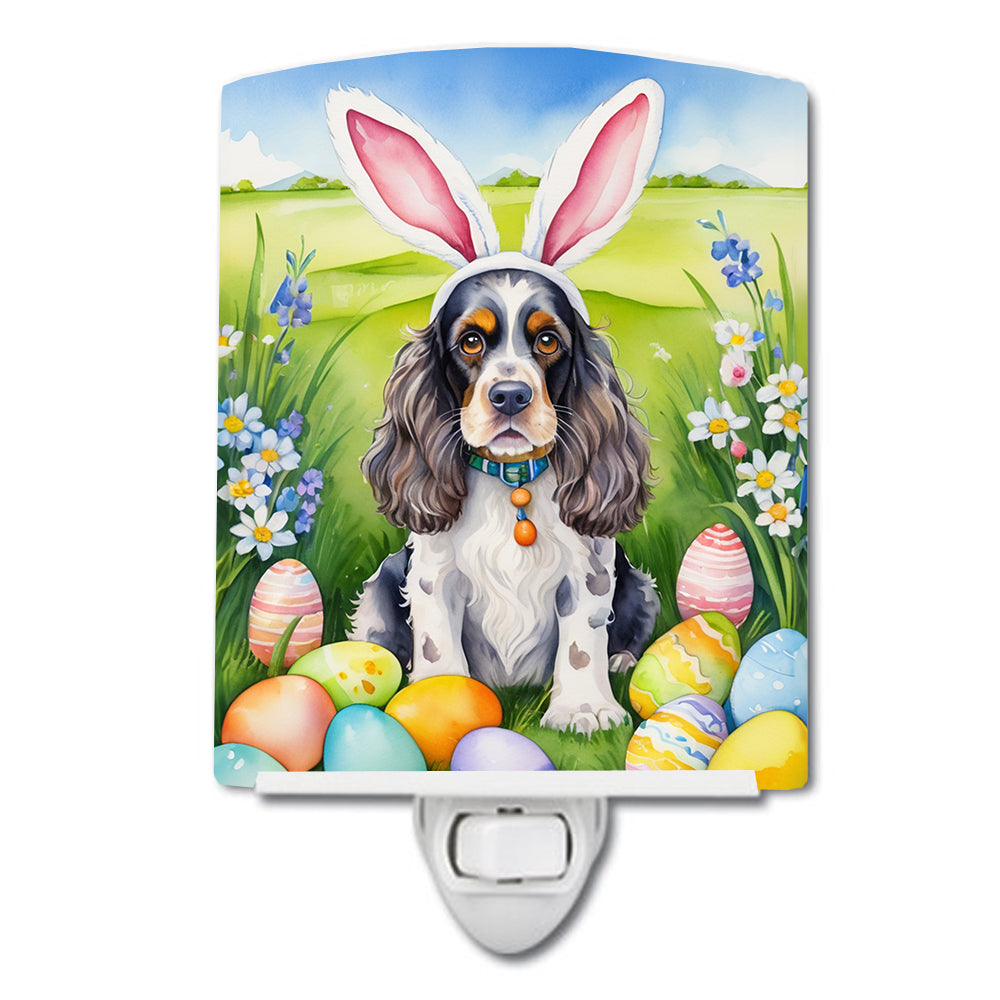 6 x 4 in. Cocker Spaniel Easter Egg Hunt Ceramic Night Light
