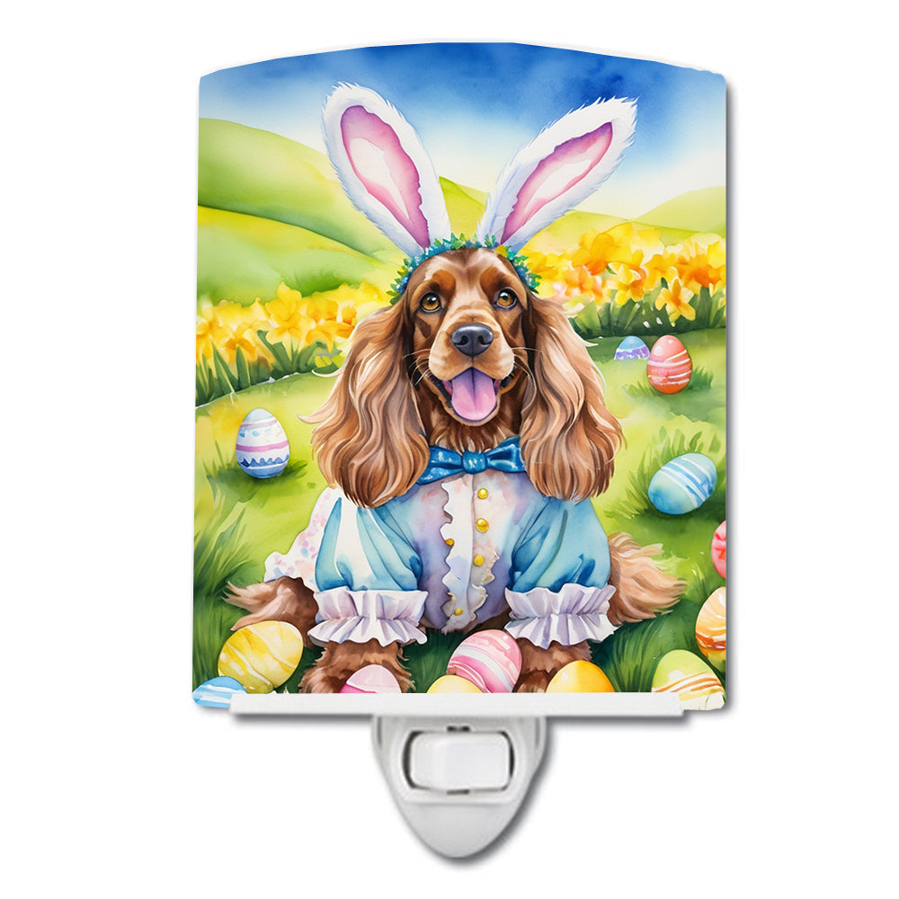 6 x 4 in. Cocker Spaniel Easter Egg Hunt Ceramic Night Light